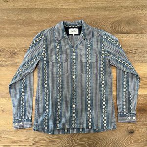 Corridor NYC Vegetable-Dyed Embroidered Button-Down Shirt
